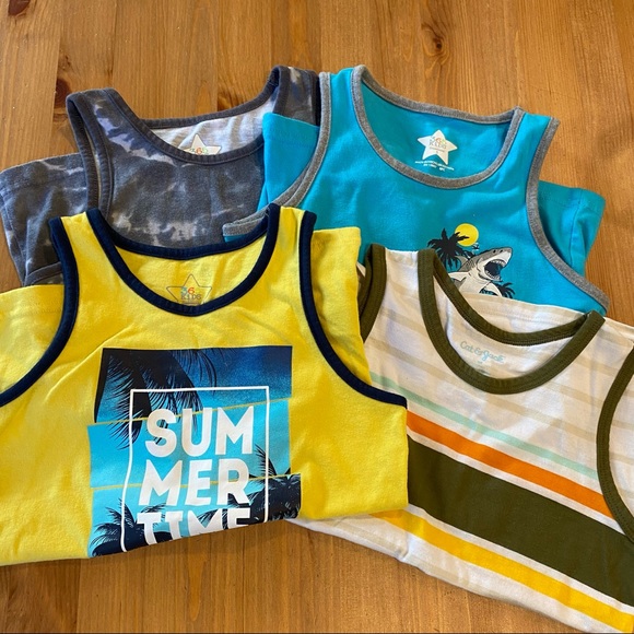 💖 Set of 4 boy’s tank tops